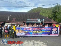 Dalam Rangka Merayakan Hari Jadi Kota Sibolga, Polri Dan Instansi Terkait, Laksanakan Gotong Royong