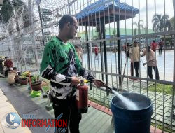 Perawatan dan Pengecekan APAR, Salah Satu Langkah Preventif Antisipasi Kebakaran Pada Lapas Pekanbaru.