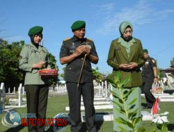 Danrem 031/WB Pimpin Ziarah Dan Tabur Bunga Dalam Rangka HUT Ke-66 Korem 031/WB.
