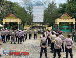 Kabag Ops Polres Siak Pimpin Apel Siaga dan Gladi Pengamanan Jambore Karhutla Riau 2025 di Gerbang Tahura Minas