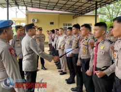 Operasi Gaktiplin, Kapolres Tapteng Cek Kerapian Personil