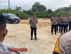 Wakapolres Siak Pimpin Apel Gabungan Pengamanan Aksi Unjuk Rasa di PHR Minas