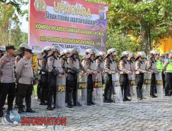 Kapolres Tapteng Pimpin Latihan Dalmas, Persiapan Pengamanan Mayday 2025