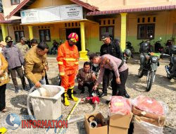 Forkopimcam Kempas Gelar Apel Kesiapsiagaan Karhutla di Desa Pekan Tua