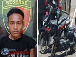 Polsek Babat Supat Ringkus Pencuri Motor Listrik Buronan Lima Bulan