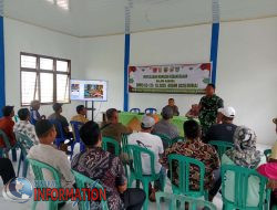 TMMD Ke-124 Kodim 0320/Dumai Laksanakan Penyuluhan Wawasan Kebangsaan Pada Masyaarakat.