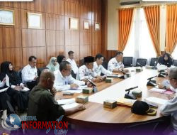 Wakil Wali Kota Pagar Alam,Hj Bertha Memimpin Rapat Pembahasan Bonus Dana produksi Panas Bumi.