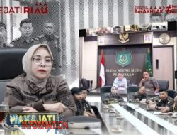 Wakajati Riau Ikuti Pengarahan Pengamanan Bersama Plt JAM-Pembinaan Secara Daring