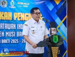 Pelantikan PWI Muba: Bupati H M Toha Tekankan Profesionalisme dan Etika Jurnalistik