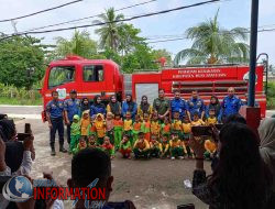 Satpol PP dan Tim Damkar Muba Terima Kunjungan Edukasi TK Aisyiyah Kecamatan Babat Toman