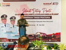Wakil Bupati Musi Banyuasin  Kyai Rohman Membuka Acara Job Fit dan Evaluasi Kinerja Pejabat Pimpinan Tinggi Pratama