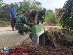 Jalur Utama Kembali Terbuka, Warga Bukit Kayu Kapur Apresiasi TMMD ke-124 Kodim 0320/Dumai