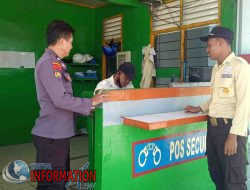 BHABINKAMTIBMAS KAMPUNG BELUTU KANDIS SAMBANGI WARGA, SOSIALISASIKAN KAMTIBMAS DAN KARHUTLA