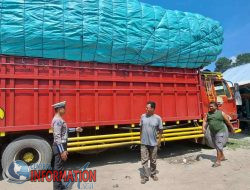 Polsek Tualang Polres Siak Gencarkan Sosialisasi Larangan Kendaraan Over Dimensi dan Over Loading