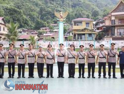 Hari Bhayangkara 79, Polres Tapanuli Tengah Upacara Ziarah Makam Pahlawan di Sibolga