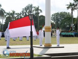 Kapolres Siak Bersama Unsur Pimpinan Daerah Hadiri Upacara Pengibaran Bendera HUT ke-80 RI di Kabupaten Siak