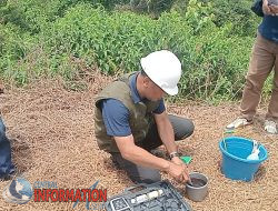 Dinas LHK Sumut Ambil Sampel Sisa Limbah PKS PT. DMS