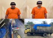 Polres Kuansing Tangkap Dua Pelaku Penyalahgunaan Pengangkutan dan Niaga BBM Solar di SPBU Sako Pangean