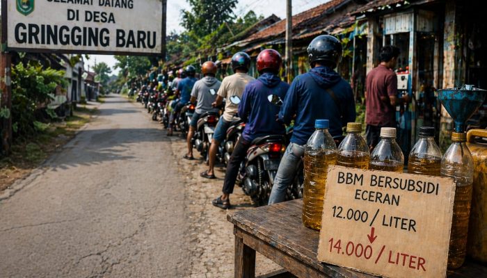 Harga Pertalite Eceran Melonjak di Desa Gringging Baru, Warga Duga Ada Oknum Bermain